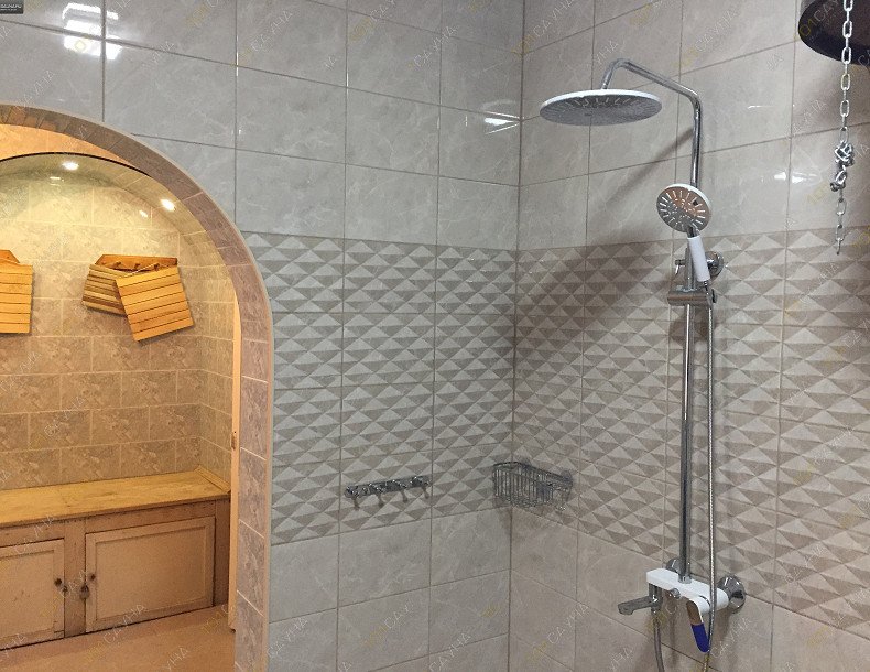 Сауна в гостинице Янтарь, в Астрахани, Красная Набережная, 23 | Парилка рассчитана на 4 человек. Электротен  автоматически выводит заданную температуру. | 1001sauna.com