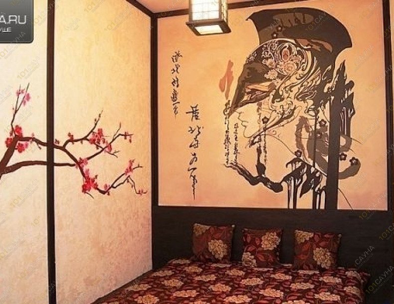 Сауна Сакура, в Смоленске, Новомосковская, 15 (напротив ТЦ Галактика) | Комната отдыха в восточном стиле | 1001sauna.com