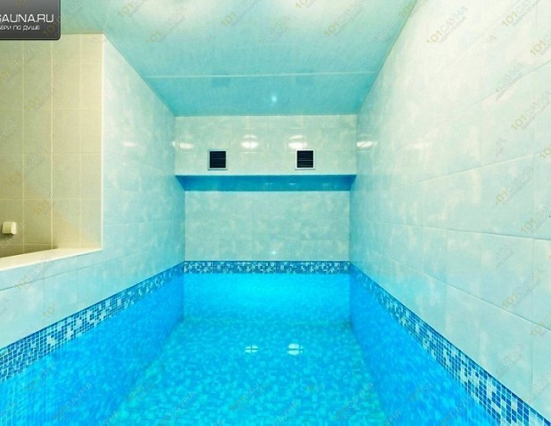 Сауна Сауна Русич СПб, в Санкт-Петербурге, Зеленогорская, дом 4, литера А | Зона бассейна с мозаичной плиткой | 1001sauna.com