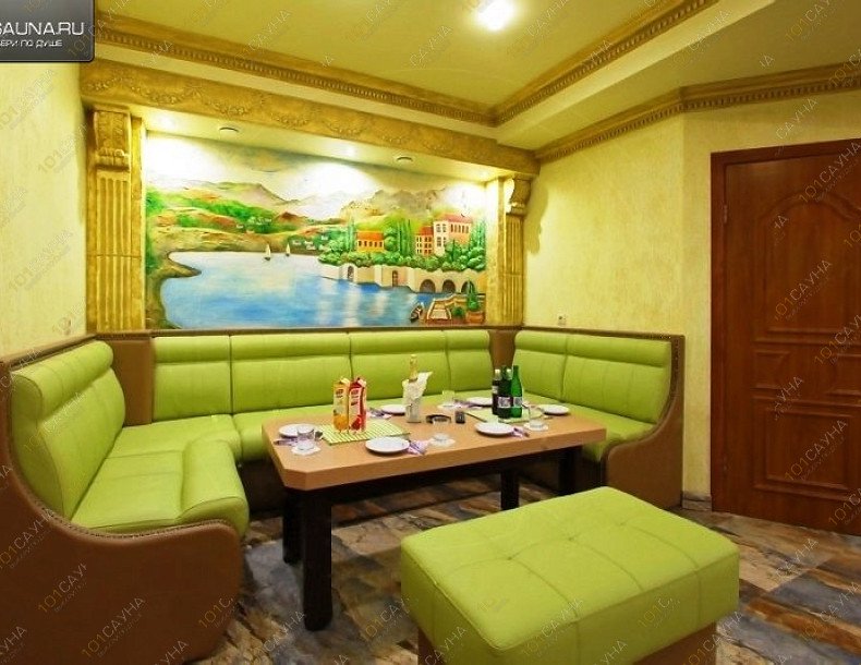 Сауна R-66, в Санкт-Петербурге, Руставели, дом 66, литера В | Сауна R-66 — комната отдыха Малого люкса с мини-баром | 1001sauna.com