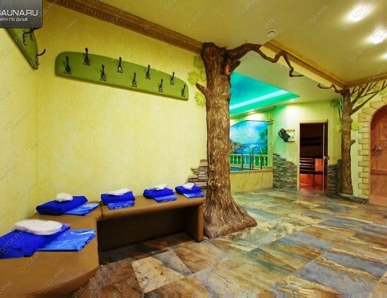Сауна R-66, в Санкт-Петербурге, Руставели, дом 66, литера В | Сауна R-66 — зона отдыха Малого люкса с мягкой мебелью | 1001sauna.com