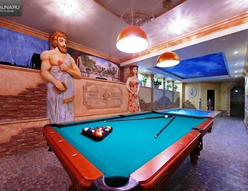 Сауна R-66, в Санкт-Петербурге, Руставели, дом 66, литера В | Сауна R-66 — бильярд в Большом люксе | 1001sauna.com