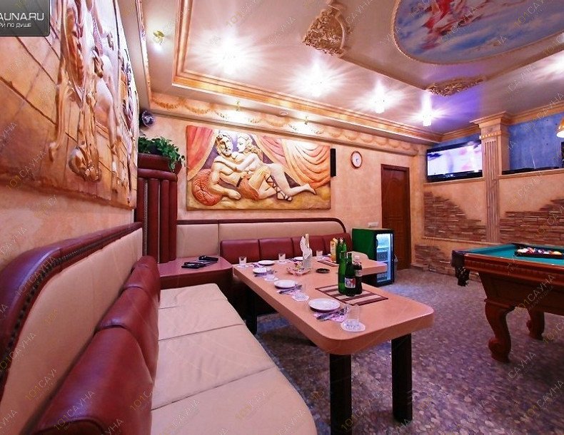 Сауна R-66, в Санкт-Петербурге, Руставели, дом 66, литера В | Сауна R-66 — зона отдыха Большого люкса с баром | 1001sauna.com