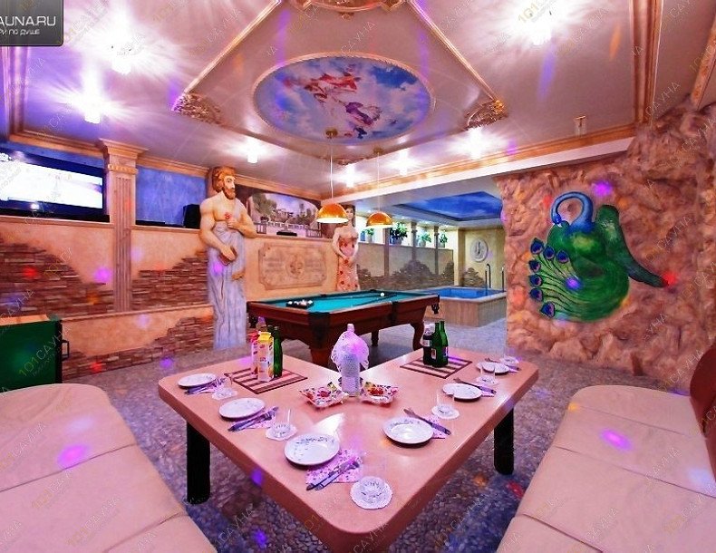 Сауна R-66, в Санкт-Петербурге, Руставели, дом 66, литера В | Сауна R-66 — интерьер Большого люкса в римском стиле | 1001sauna.com