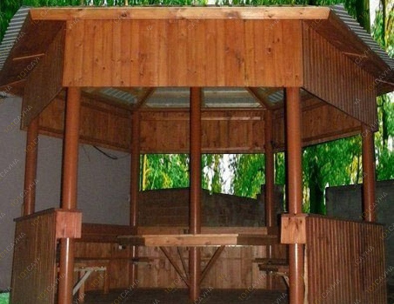 Баня в лесу, в Чебоксарах, улица Пристанционая, 7Б | беседка | 1001sauna.com