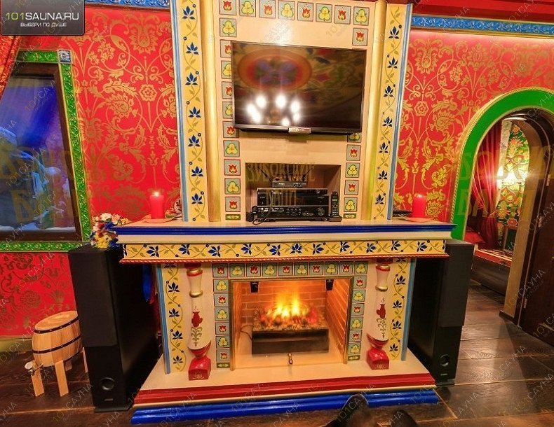 Спа-клуб РАСПУТИН GOLDEN SPA, в Москве, Зубовский бульвар 25 к.1 | камин | 1001sauna.com