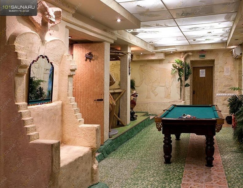 Сауна Брызги На Ладожской 2/37, в Москве, Ладожская улица, 2/37 | Зал "Джунгли" | 1001sauna.com