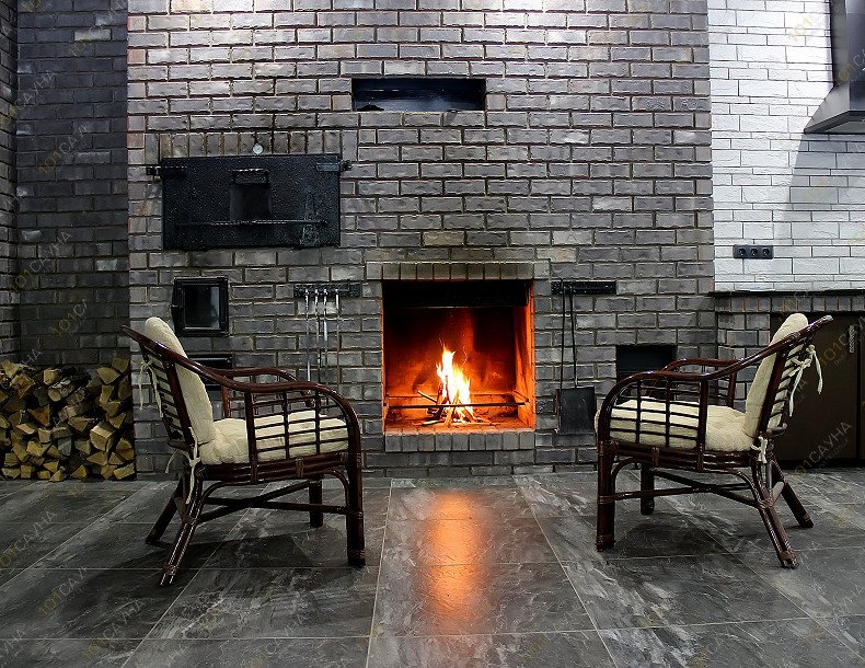 Банный комплекс Новая Эра, в Владивостоке, Стрелочная, 17Б | Камин согреет в самый холодный день. | 1001sauna.com