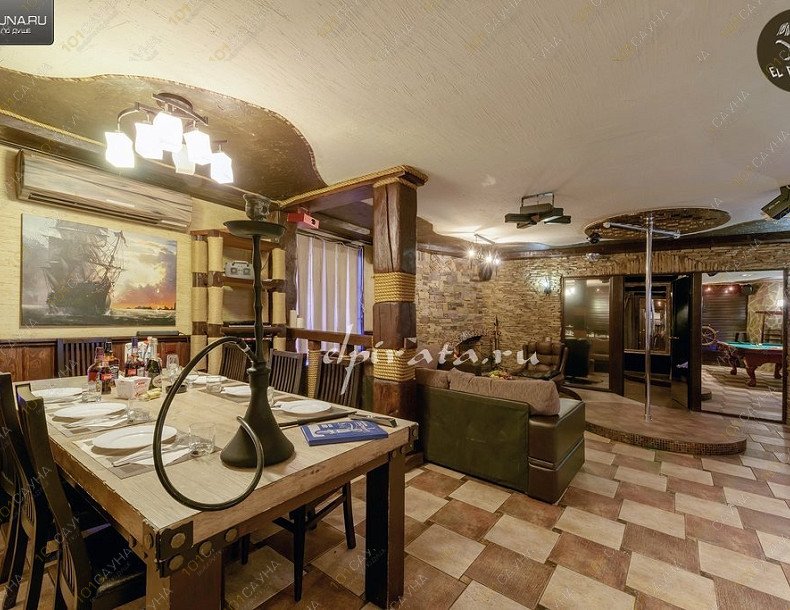 VIP Sauna-Club Эль Пирата, в Санкт-Петербурге, ул. Бассейная, 38 лит В | Люкс 1 — СПА-бассейн и дубовая купель | 1001sauna.com