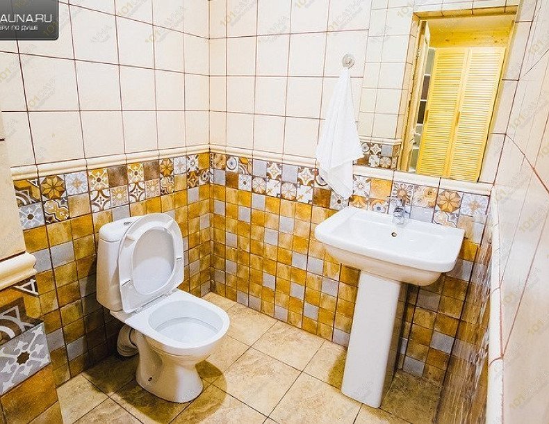 Русская баня в отеле Weekend, в Ростове-на-Дону, улица Левобережная, 47 | санузел | 1001sauna.com