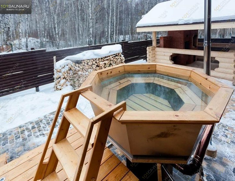 Баня в коттедже Нижегородское кольцо SPA VILLAGE, в Нижнем Новгороде, зона Нижегородское кольцо, здание 1 | Сибирский чан | 1001sauna.com