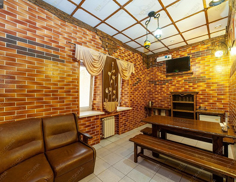 Баня в гостинице На Двинской, в Волгограде, ул. Карская, д.40 | Комната отдыха банного номера1 | 1001sauna.com