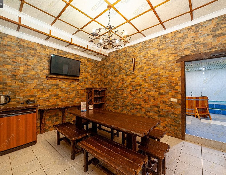 Баня в гостинице На Двинской, в Волгограде, ул. Карская, д.40 | Комната отдыха банного номера 3 | 1001sauna.com