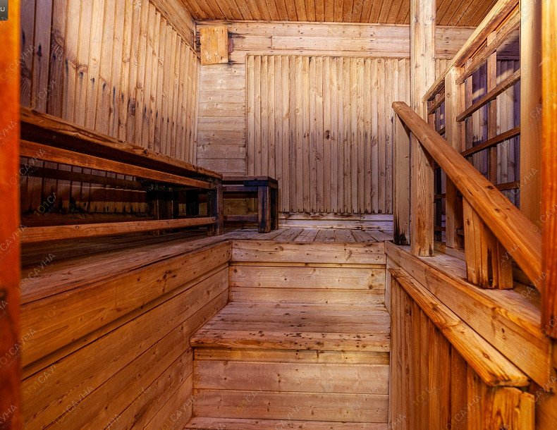 Баня в гостинице На Двинской, в Волгограде, ул. Карская, д.40 | Парилка банного номера 3 | 1001sauna.com