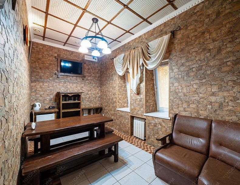 Баня в гостинице На Двинской, в Волгограде, ул. Карская, д.40 | Комната отдыха номера 4 | 1001sauna.com