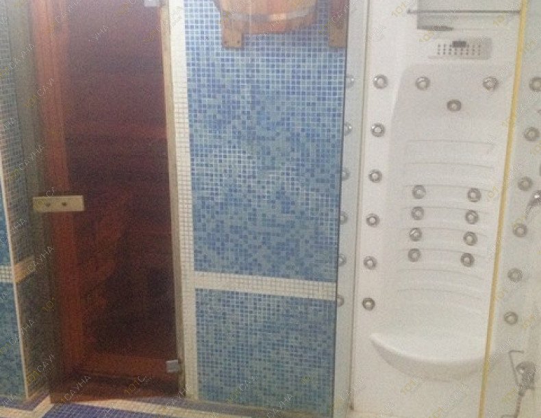 Баня в коттедже в Лосином Парке-1, в Москве, Щелковский р-н, ДНП Оболдино, КП Лосиный Парк-1, уч.115-2 | душевая кабина, обливное ведро | 1001sauna.com