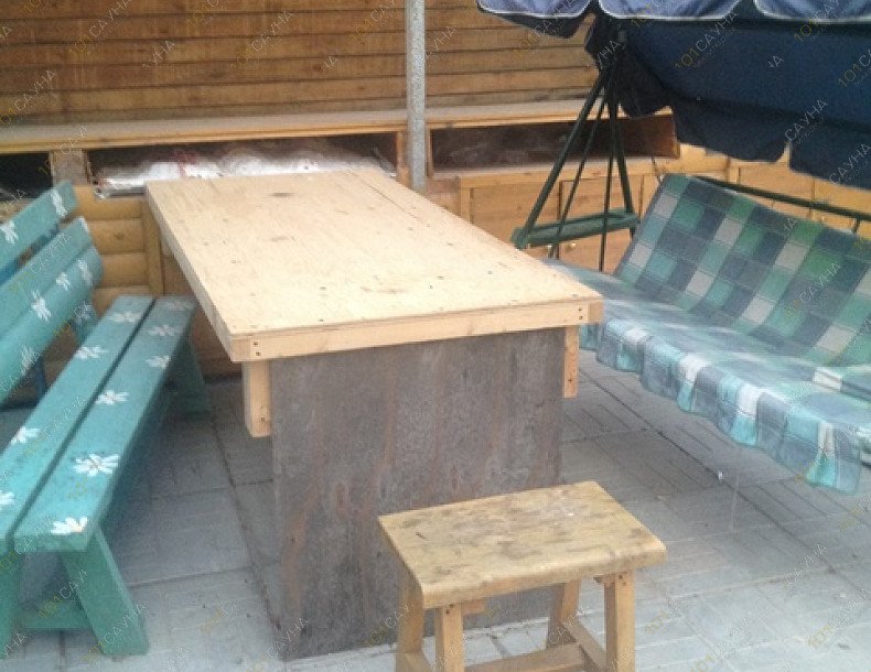 Баня в коттедже в Лосином Парке-1, в Москве, Щелковский р-н, ДНП Оболдино, КП Лосиный Парк-1, уч.115-2 | крытое место отдыха на улице  | 1001sauna.com