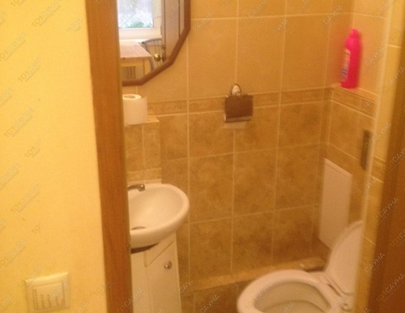 Баня в коттедже в Лосином Парке-1, в Москве, Щелковский р-н, ДНП Оболдино, КП Лосиный Парк-1, уч.115-2 | туалет | 1001sauna.com