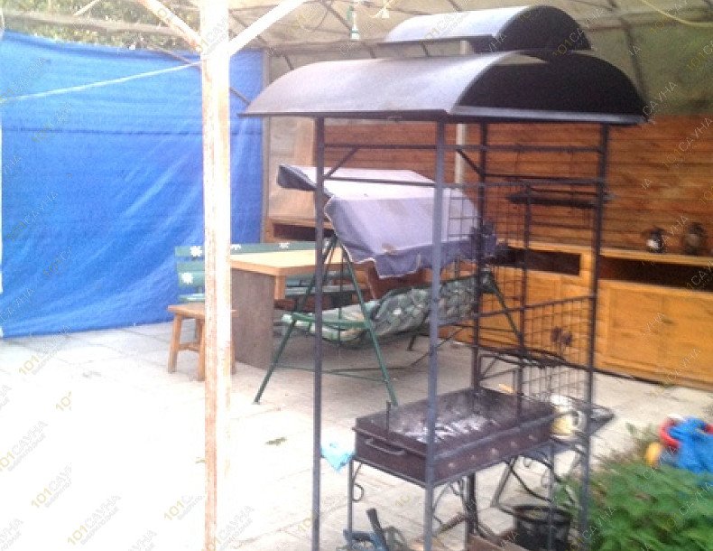 Баня в коттедже в Лосином Парке-1, в Москве, Щелковский р-н, ДНП Оболдино, КП Лосиный Парк-1, уч.115-2 | мангал | 1001sauna.com