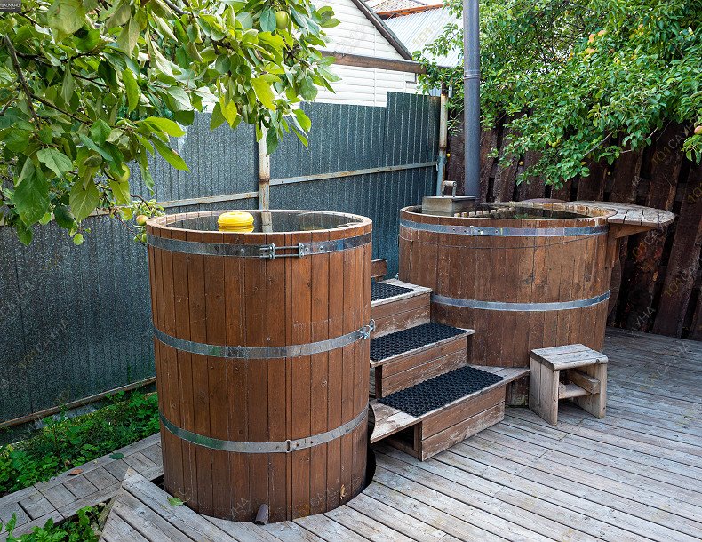 Банный комплекс Яблоневый сад, в Челябинске, Бродокалмакский тракт, Тракторосад 1, дорога 22, участок 76 | баня Яблоня купели | 1001sauna.com