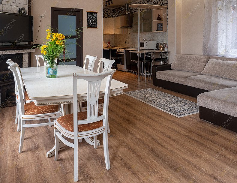 Банный комплекс Яблоневый сад, в Челябинске, Бродокалмакский тракт, Тракторосад 1, дорога 22, участок 76 | кухня коттедж | 1001sauna.com