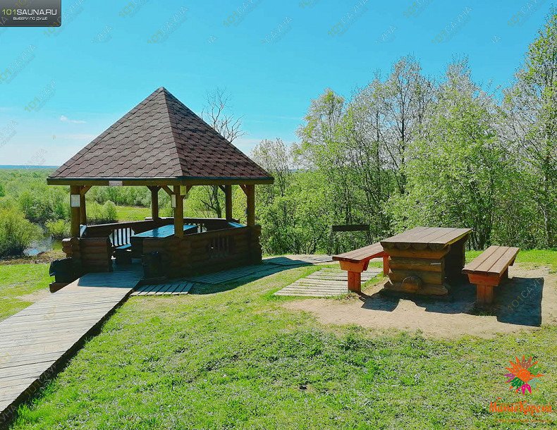 Туристический комплекс Малые Карелы, в Архангельске, Архангельская область, Приморский район, д. Малые Карелы | Беседки на территории комплекса | 1001sauna.com