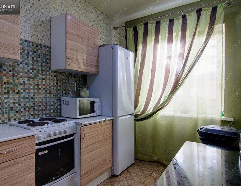 Сауна в коттедже Капри, в Екатеринбурге, Лимонитовый, 3 | Оборудованная кухня | 1001sauna.com