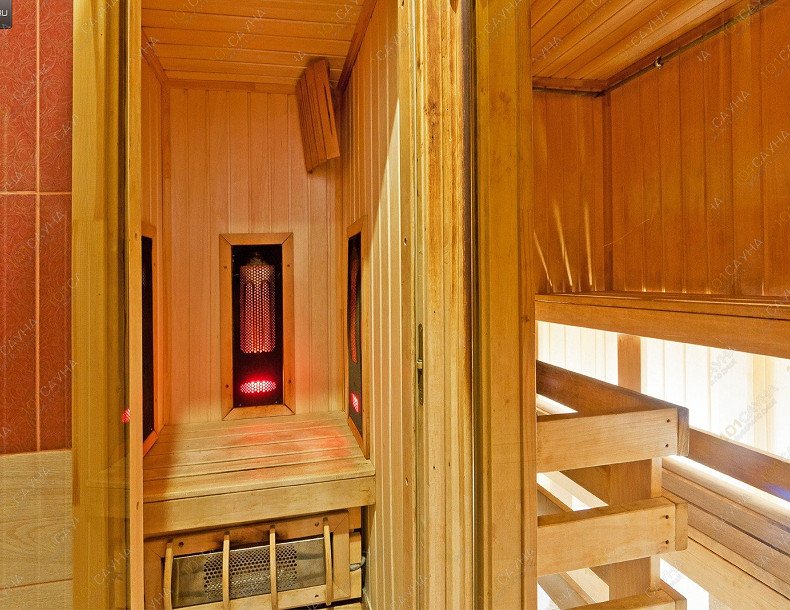Сауны в отеле К-Визит, в Санкт-Петербурге, Чистяковская, 2 | Зона отдыха с ЖК-телевизором в сауне «Трио» | 1001sauna.com