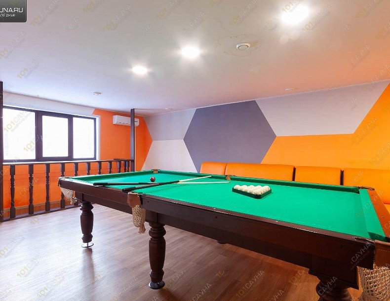 Сауна На Рассветной, в Екатеринбурге, Рассветная улица, 11А/3 | Отделение с бильярдом. Фото: 12 | 1001sauna.com