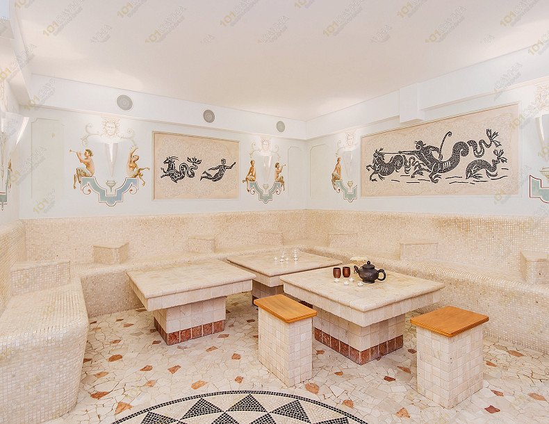 Сауна при гостинице АГОРА, в Алуште, ул. Ленина, 5-В | Комната отдыха | 1001sauna.com