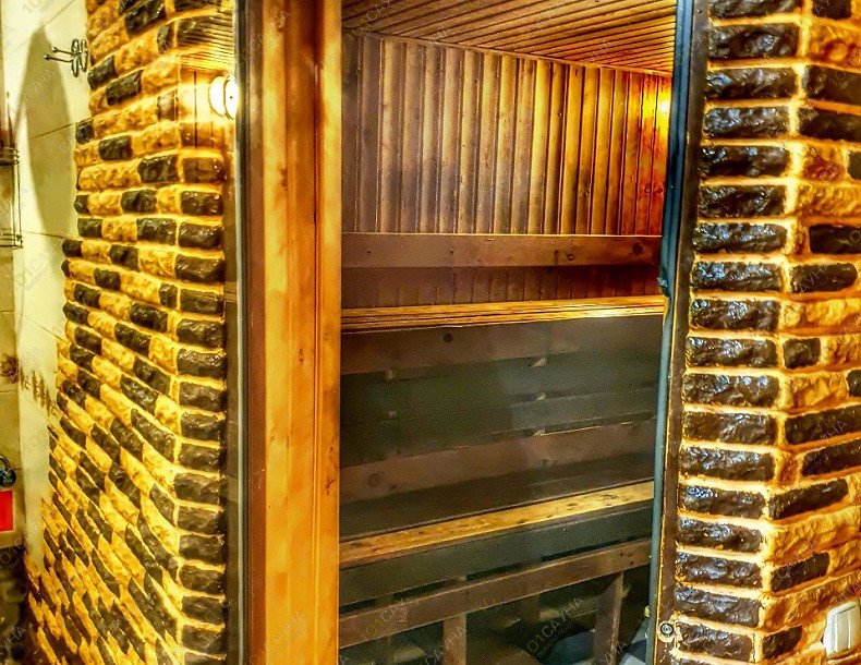 Сауна на Вокзальной, в Одинцове, Вокзальная, 51А | Вход в парную  | 1001sauna.com