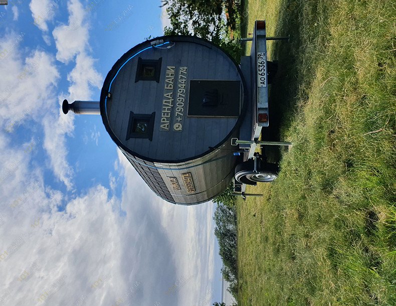 Мобильна баня-бока Мобильня баня FireBOX.39, в Калининграде, Отрадная 32 | серая  | 1001sauna.com