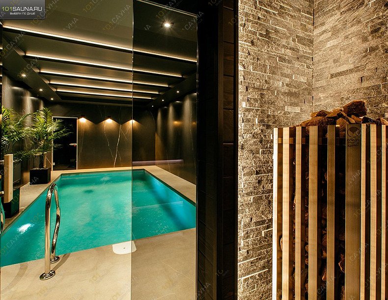 Сауна в отеле Столица, в Краснодаре, улица Василия Мачуги, 62 | Люкс с финской парной и большим бассейном | 1001sauna.com