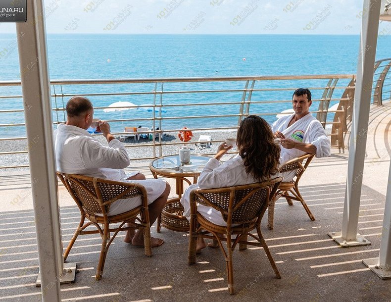 Сауна в санатории Радуга Море СПА, в Сочи, Пирогова, 46/1 (пляжный комплекс) | 16 | 1001sauna.com