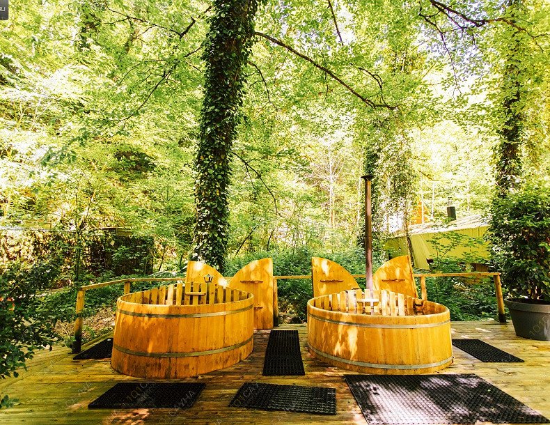 Глэмпинг, бани и спа Лес, в Красной Поляне, село Чвижепсе, городской округ Сочи, улица Нарзанная 13 | 14 | 1001sauna.com