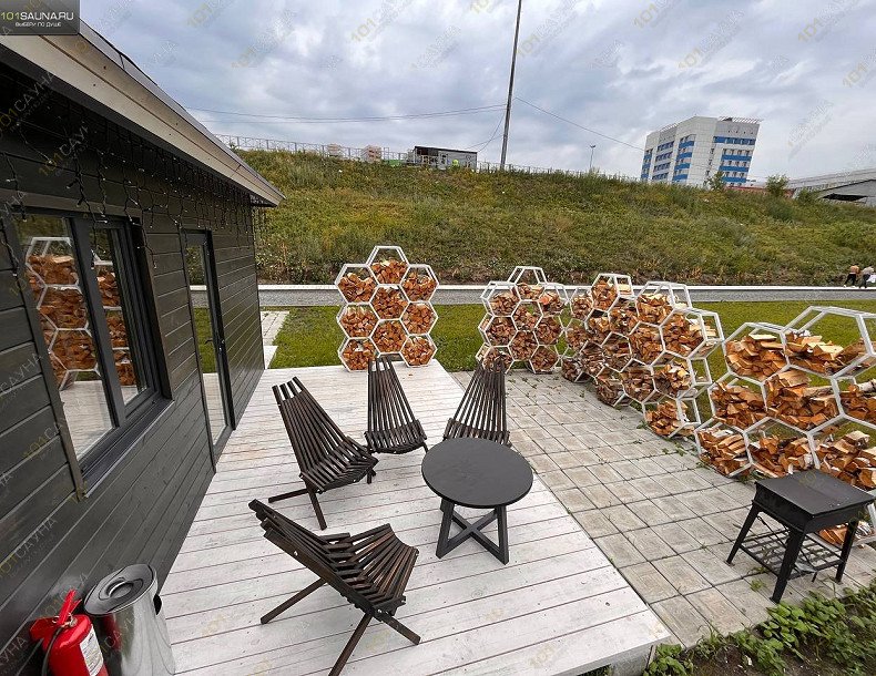 Гриль-домики и бани Ривьера, в Новосибирске, Фабричный переулок, 7а/1 | Лаундж-зона | 1001sauna.com