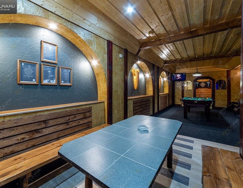 Сауна Камелот, в Санкт-Петербурге, Проспект Наставников, 8к1 | Интерьер комнаты отдыха сауны Камелот в Петербурге | 1001sauna.com