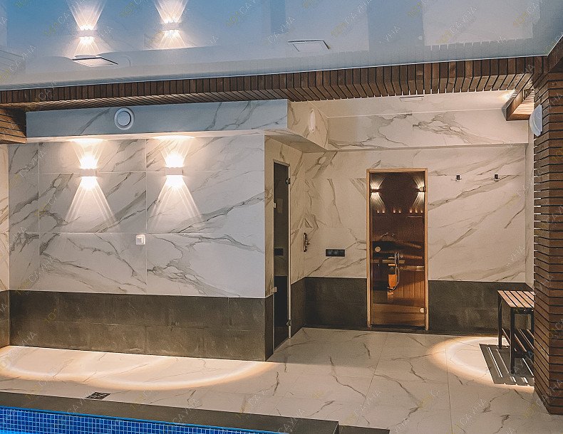 Сауна в отеле Никола, в Иркутске, посёлок Никола, ул. Ангарская 15 | Вход в парную | 1001sauna.com