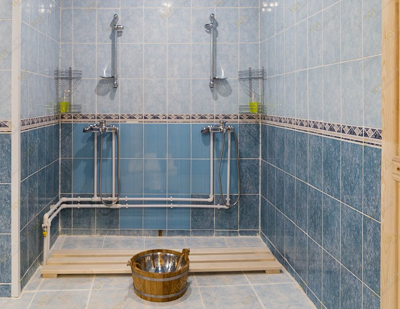 Баня У Кузьмича, в Долгопрудном, г. Долгопрудный, Жуковского, 3 | Душ | 1001sauna.com