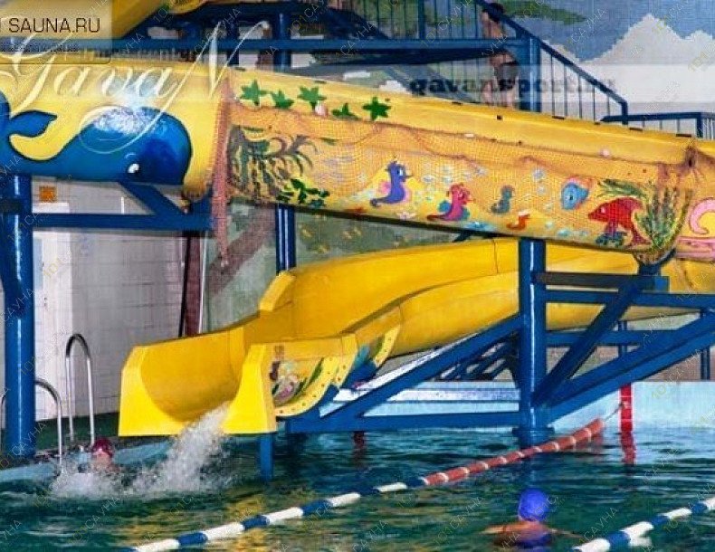 Спортивный комплекс Гавань, в Владивостоке, Крыгина, 3 | Гавань, спортивный комплекс. Владивосток. Крыгина, 3 Каталог: бани и сауны Владивостока. Фото: большой бассейн, горка | 1001sauna.com