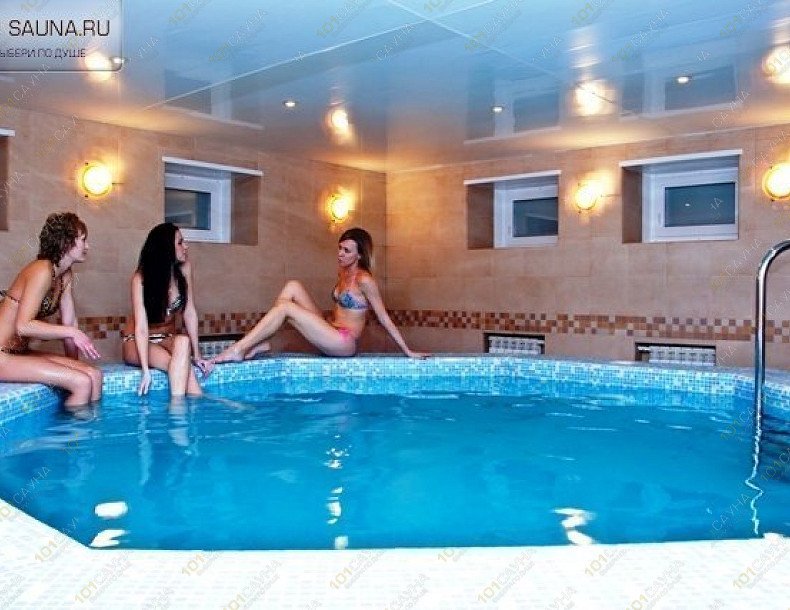 Коттедж Золотая подкова, в Новосибирске, Немировича-Данченко, 11 | Коттедж Золотая подкова. Новосибирск. ул. Немировича-Данченко, 11. Телефон: +7 (383) 286-62-54. Каталог: Бани и сауны Новосибирска. Фото: бассейн | 1001sauna.com