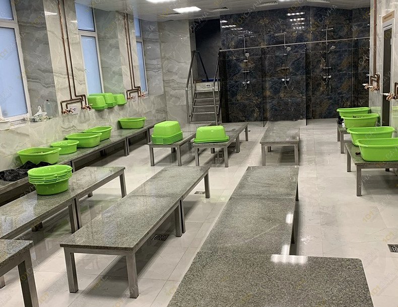 Центр здоровья и красоты Коптевские бани, в Москве, Большая Академическая, 13а | Номер "ЖЕНСКИЙ РАЗРЯД": Помывочное отделение | 1001sauna.com