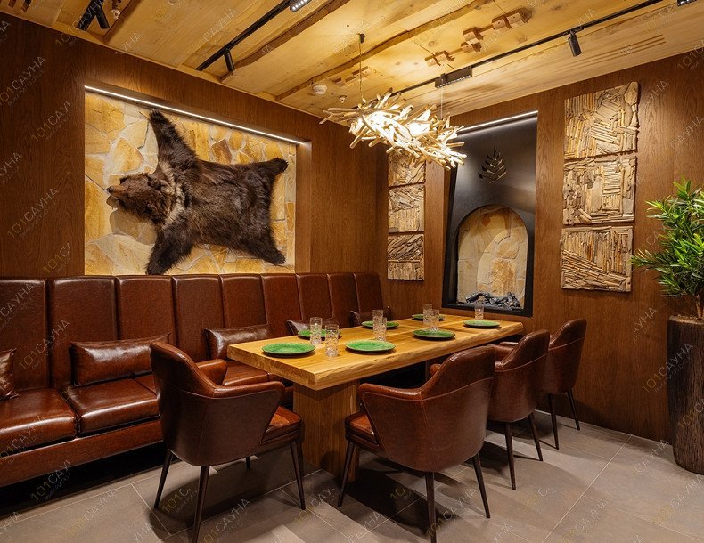 Мужской банный клуб ТайгаПар, в Москве, Пресненская набережная, 4 ст1 | Номер "VIP сьют Берлога": VIP сьют Берлога. Фото 1 | 1001sauna.com