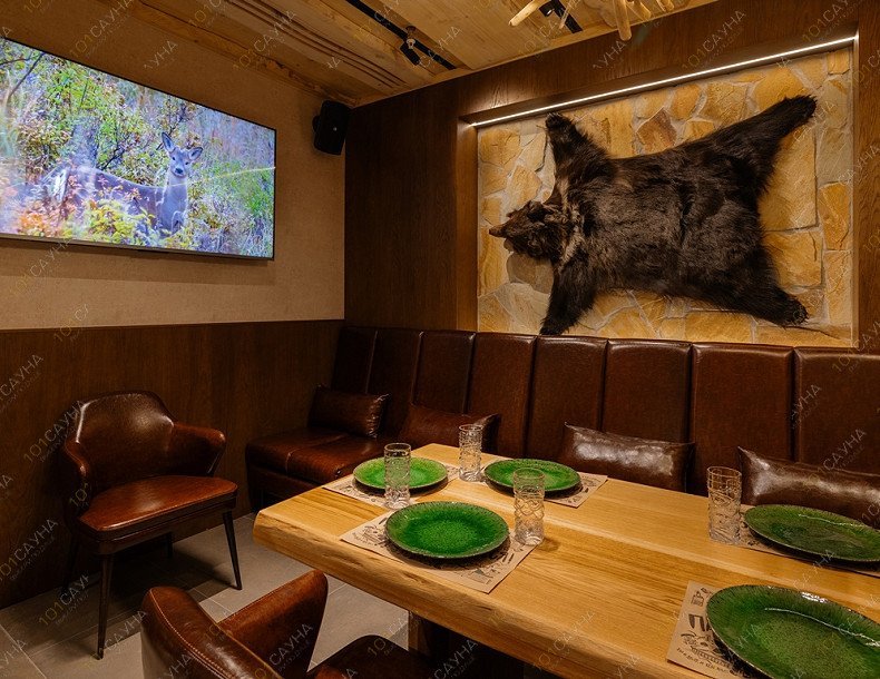 Мужской банный клуб ТайгаПар, в Москве, Пресненская набережная, 4 ст1 | Номер "VIP сьют Берлога": VIP сьют Берлога. Фото 5 | 1001sauna.com