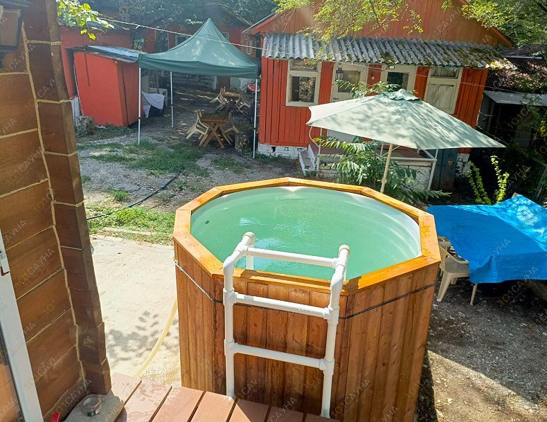 Баня База отдыха Юг-Турист, в Туапсе, Бухта Инал, Лазурная, 2а | Купель | 1001sauna.com