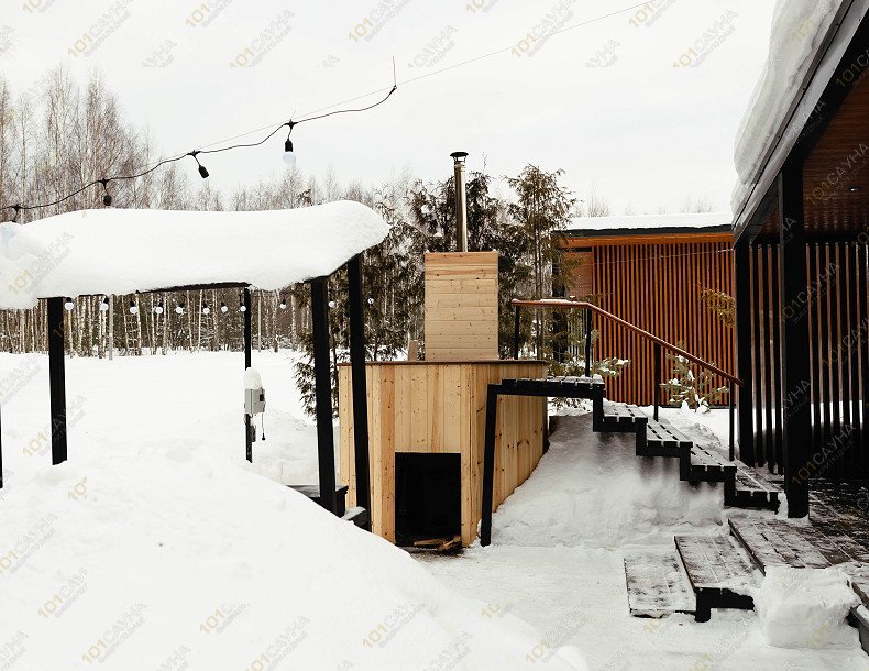 Банный комплекс Хвоя, в Владимире, Лесная, 3 | Банный чан и мангальная зона | 1001sauna.com