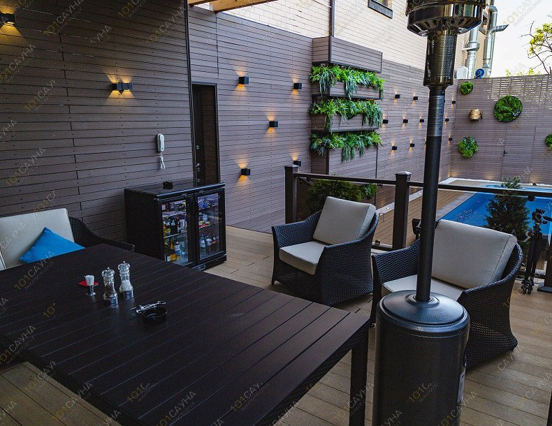 Банный комплекс Rai-Spa, в Краснодаре, ул. Адыгейская набережная, 186 | Номер "Летняя терраса с бассейном": 8 | 1001sauna.com