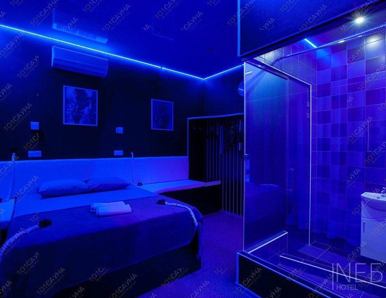 Тематический отель Небо на Магистральной, в Омске, Магистральная, 52 | Номер "Синяя комната": 11 | 1001sauna.com
