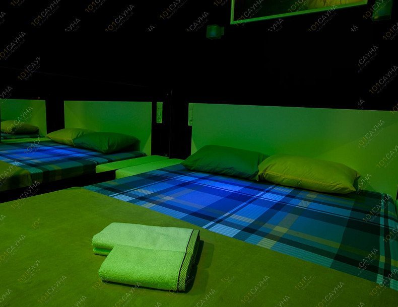 Тематический отель Небо на Магистральной, в Омске, Магистральная, 52 | Номер "Зеленая комната": 2 | 1001sauna.com