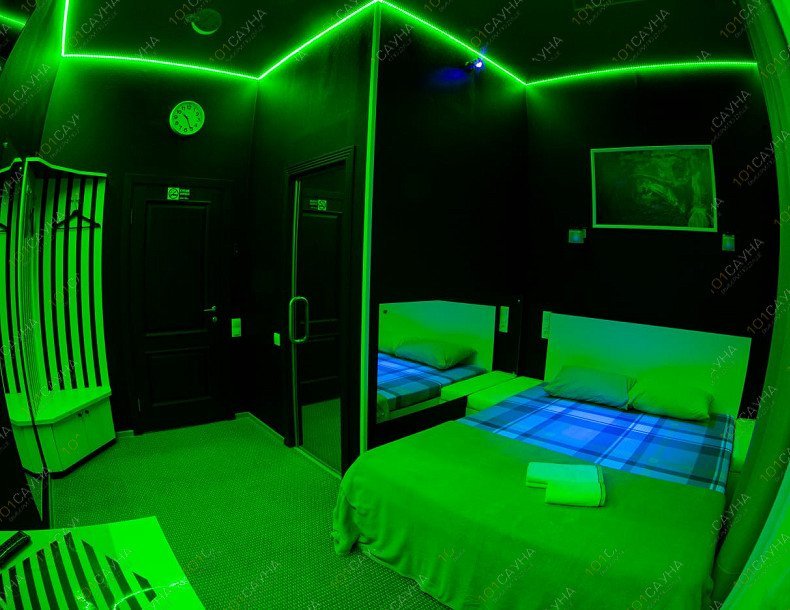 Тематический отель Небо на Магистральной, в Омске, Магистральная, 52 | Номер "Зеленая комната": 3 | 1001sauna.com